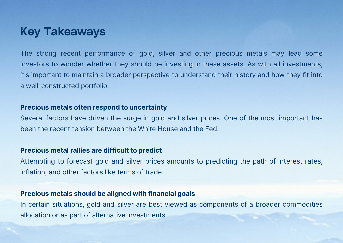 Key Takeaways 01232026
