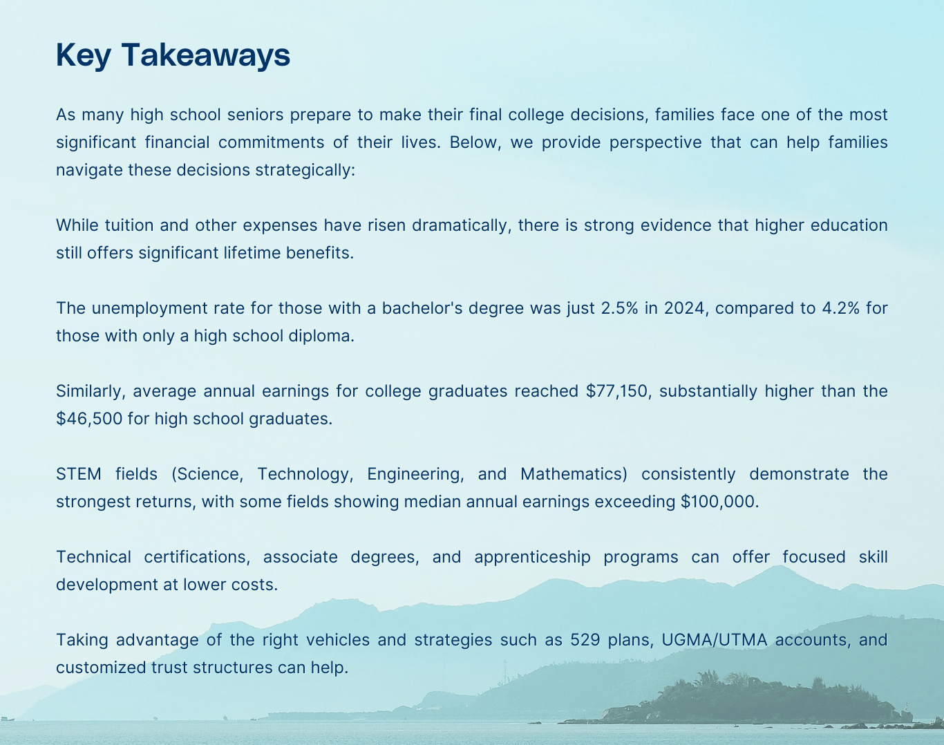 Key Takeaways 04302025